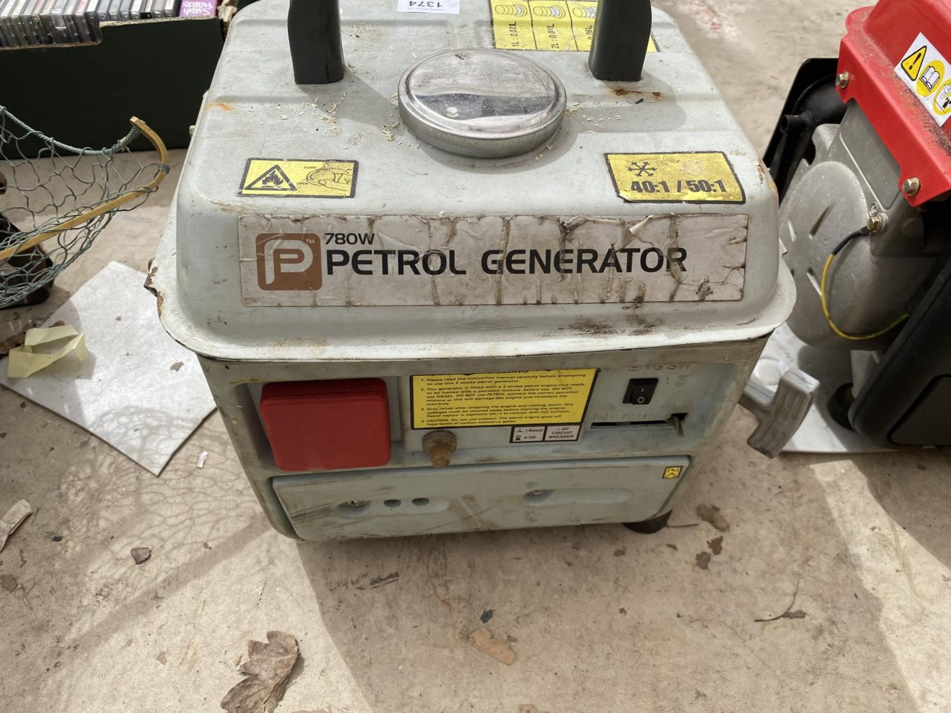 A 780W PETROL GENERATOR - Image 2 of 2