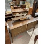 A RETRO 'SUTCLIFFE OF TODMORDEN' DRESSING TABLE 46" WIDE