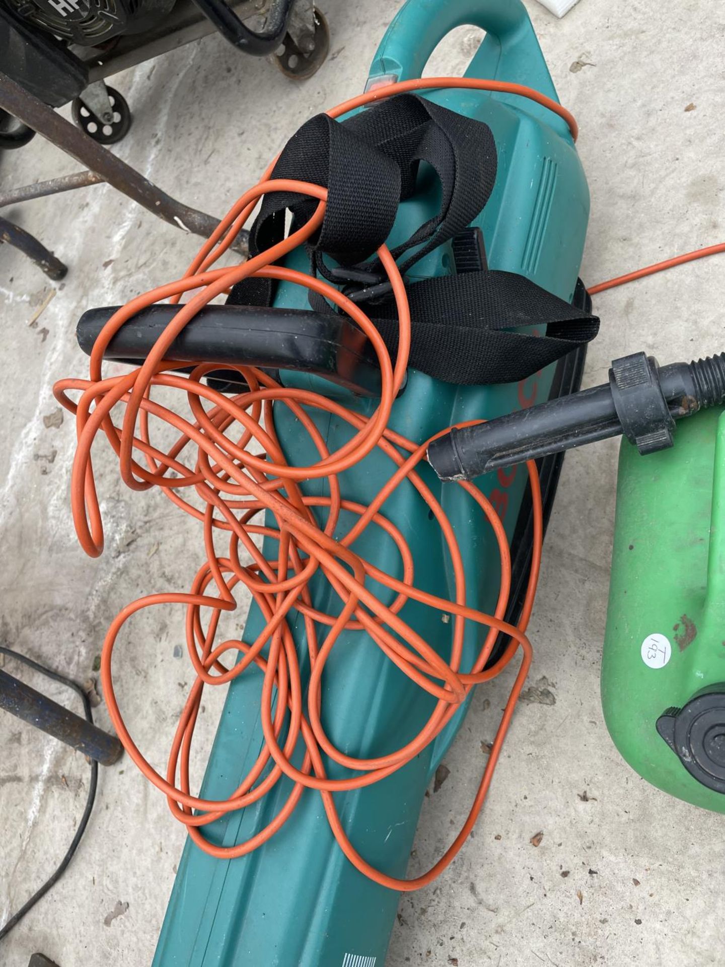 A LEAF BLOWER, TWO FUEL CANS AND A STRIMMER - Image 3 of 4