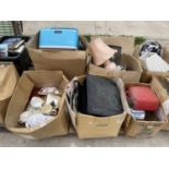 AN ASSORTMENT OF HOUSEHOLD CLEARANCE ITEMS TO INCLUDE A CANON PRINTER, PRINTS AND PICTURES ETC