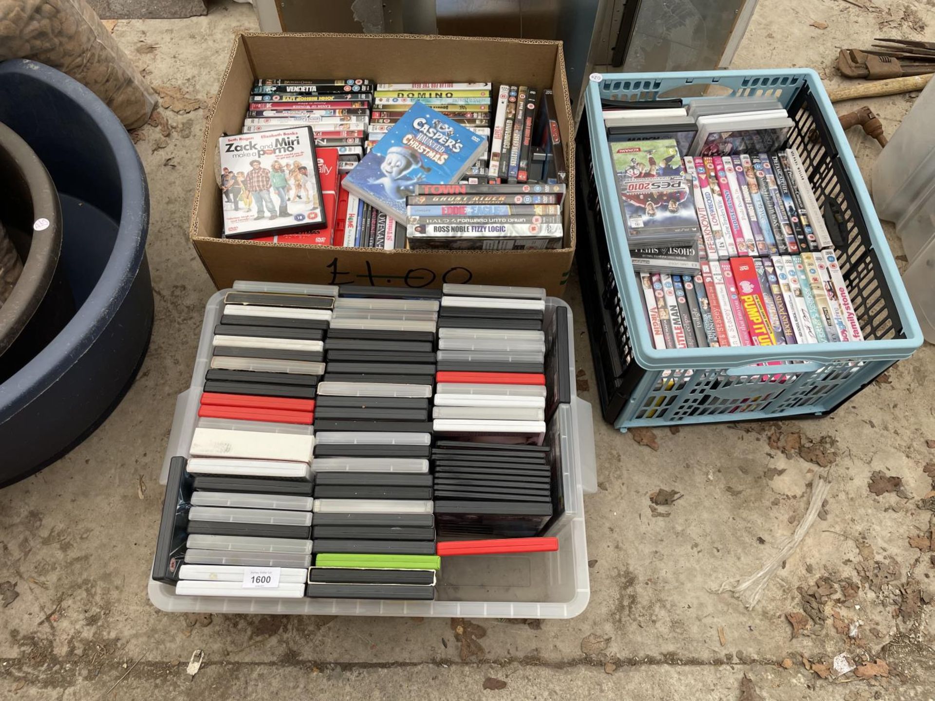 A LARGE QUANTITY OF DVDS TO ALSO INCLUDE SOME COMPUTER GAMES