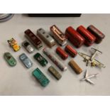 A LARGE QUANTITY OF TOY CARS