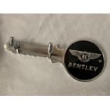 A CHROME 'BENTLEY' TWO HOOK KEY HOLDER L:30CM