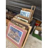 A LARGE QUANTITY OF FRAMED PRINTS AND PICTURES