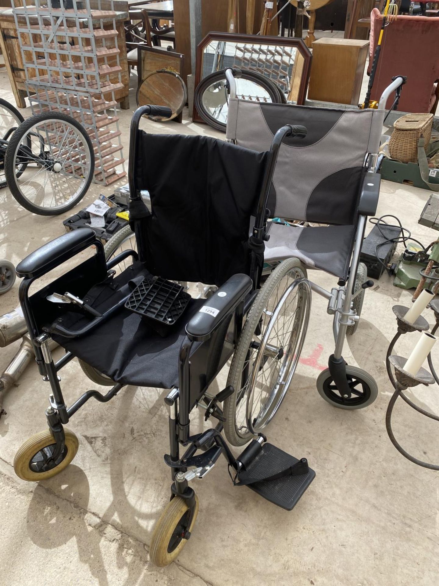 TWO WHEEL CHAIRS TO INCLUDE AN ABLEWORLD