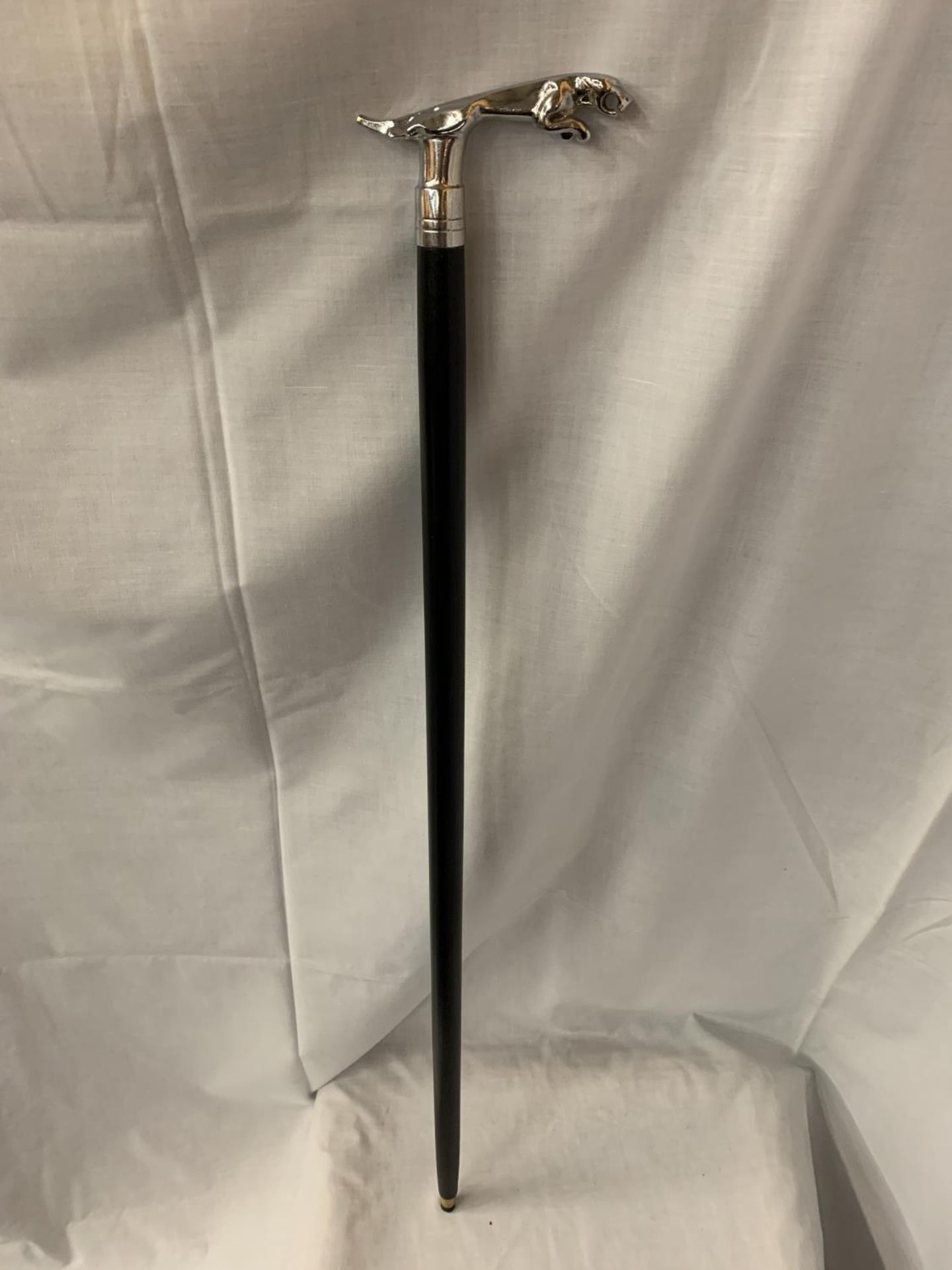 A JAGUAR HANDLE WALKING STICK