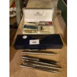 A SELECTION OF PENS INCLUDING A BOXED LOUIS CODAN AND FURTHER EXAMPLES.