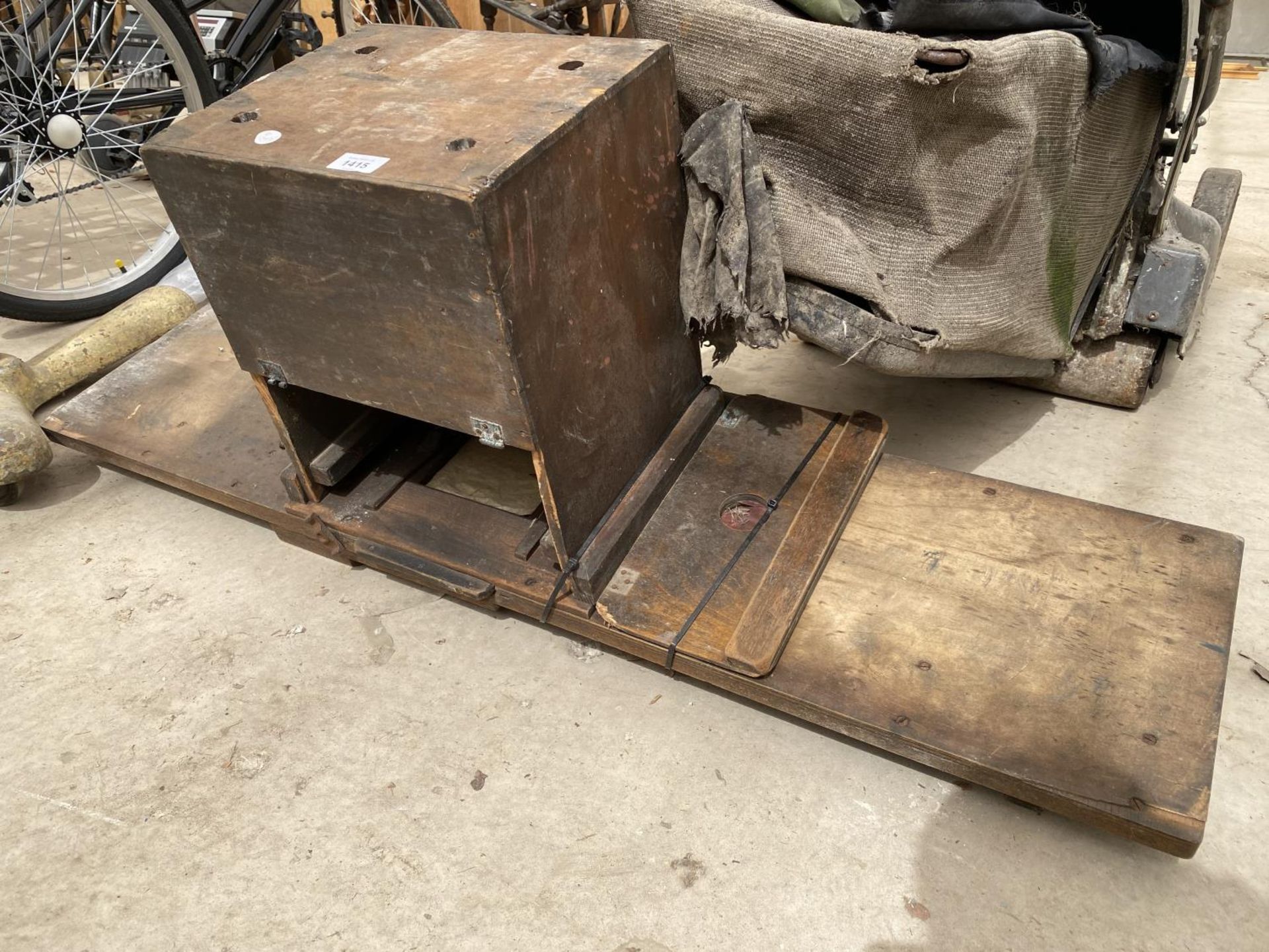 A VINTAGE WOODEN ENLARGER