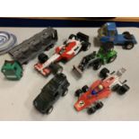 A QUANTITY OF TOY CARS