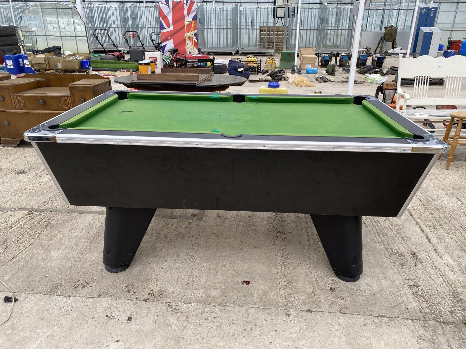 A POOL TABLE LABELLED 'SUPREME POOL' L:74" W:43" - Image 4 of 4