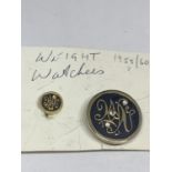 A WEIGHT WATCHERS BADGE AND PIN SET