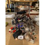 A LARGE BOX OF COSTUME JEWELLERY