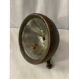 A VINTAGE LUCAS BRASS HEADLIGHT