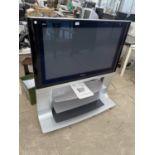 A 42" PANASONIC TELEVISION WITH STAND