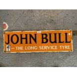 AN ENAMEL JOHN BULL SIGN 70CM IN LENGTH