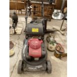 A HONDA HRH536 PETROL LAWNMOWER WITH GRASS BOX