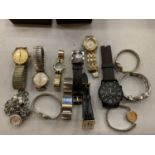 AN ASSORTMENT OF THIRTEEN VARIOUS WRISTWATCHES