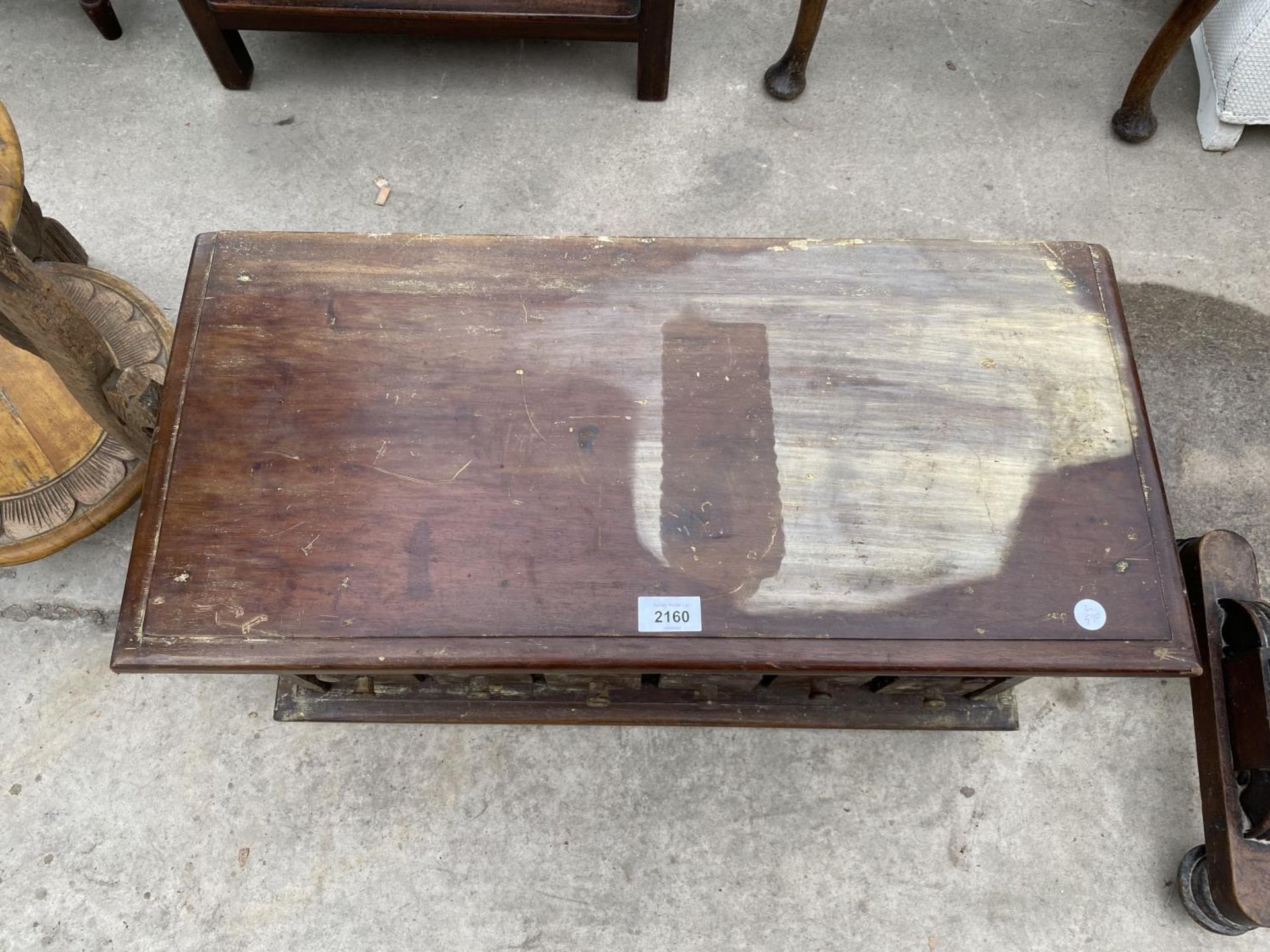 A CARVED HARDWOOD EIGHTEEN DRAWER SPICE CHEST, 26" WIDE - Image 2 of 5