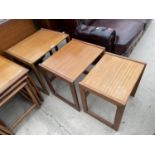 A KEITH EATWELL RETRO TEAK NEST OF TABLES