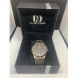 A NEW AND BOXED DANISH DESIGN WRISTWATCH WITH PRESENTATION BOX IN WORKING ORDER