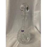 A ROYAL DOULTON CRYSTAL DECANTER