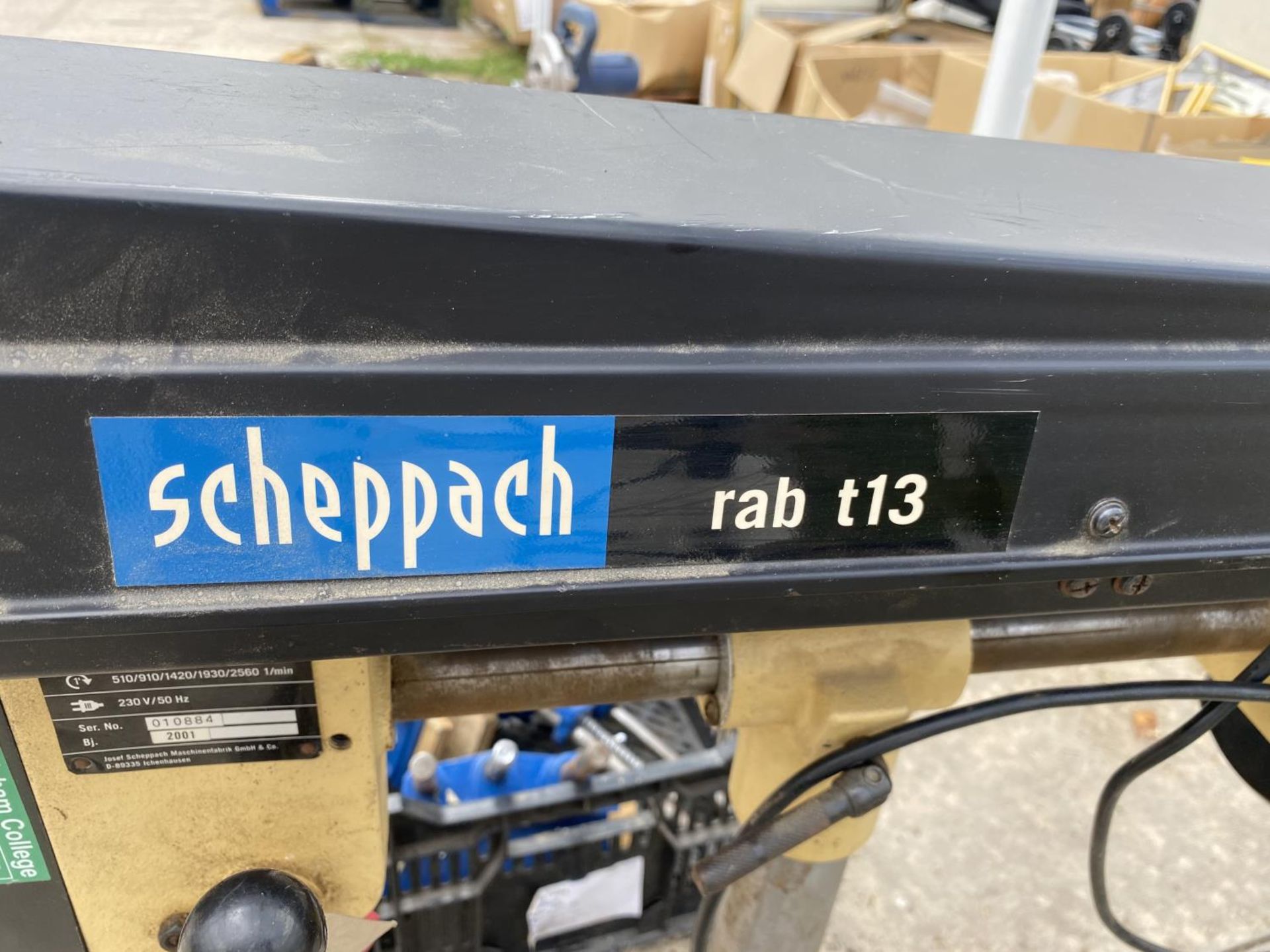 A SCHEPPACH PILLAR DRILL BELIEVED IN WORKING ORDER BUT NO WARRANTY - Image 5 of 6