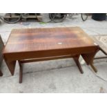 A MCINTOSH DROP LEAF COFFEE TABLE WITH DROP-LEAVES