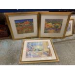 THREE FRAMED AND SIGNED PRINTS