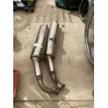 TWO KAWASAKI EXHAUST PIPES