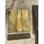 FOUR BRASS PUSH PLATES