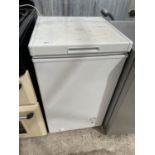 A WHITE CURRYS ESSENTIAL SLIM LINE CHEST FREEZER BELIEVED WORKING BUT NO WARRANTY