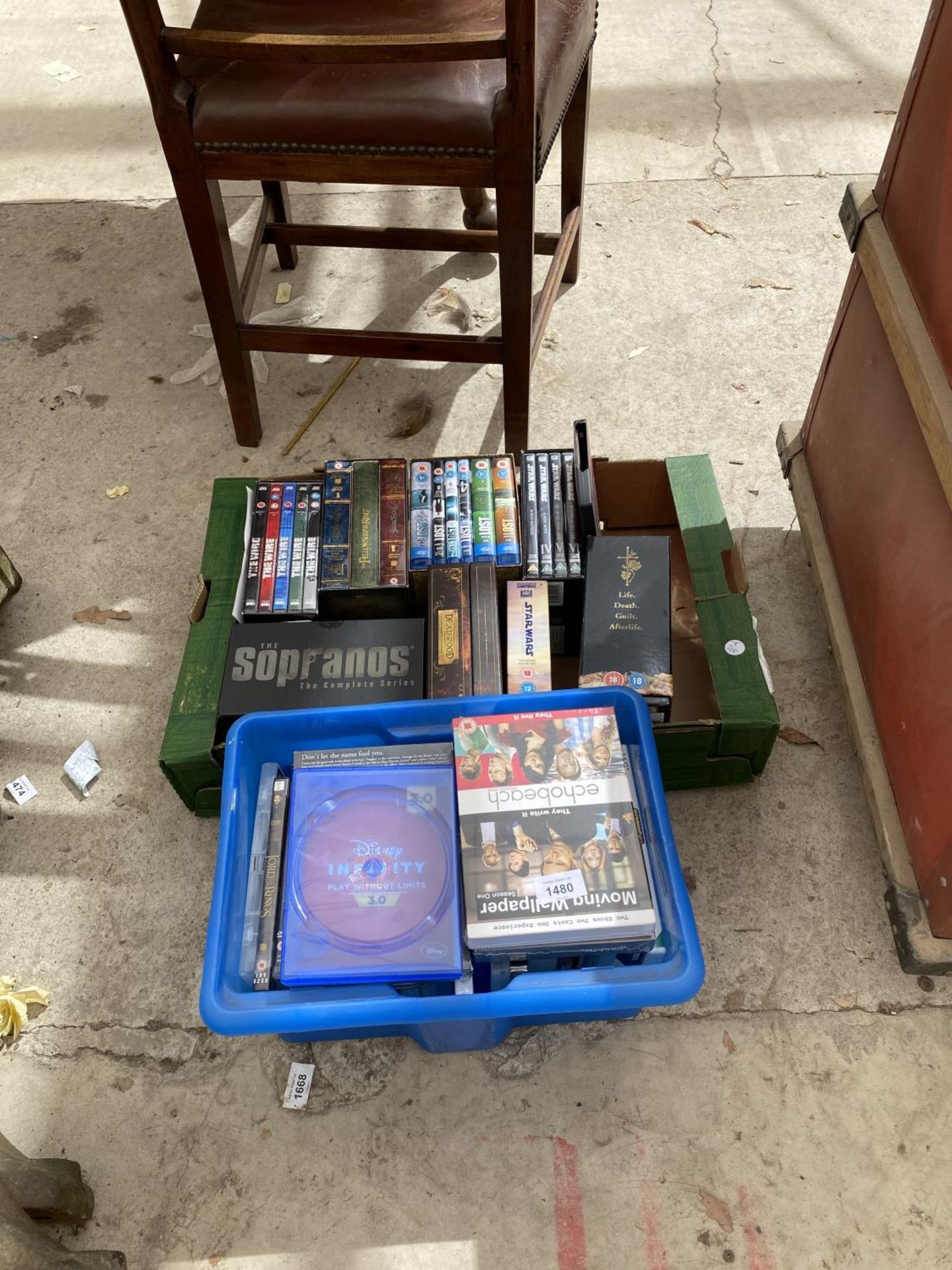 AN ASSORTMENT OF DVDS TO INCLUDE A NUMBER OF BOX SETS