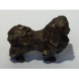 A BELIEVED 1920S BRONZE PEKINESE DOG FIGURE