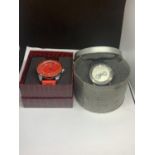 TWO BOXED WRIST WATCHES IN WORKING ORDER