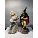 TWO DOULTON FIGURINES, BOTH A/F