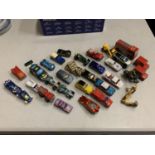 A LARGE QUANTITY OF TOY CARS