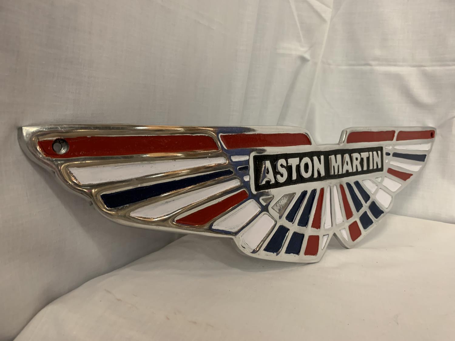 A CHROME ASTON MARTIN SIGN L:57CM - Image 2 of 2