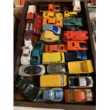 A TRAY OF TOY CARS