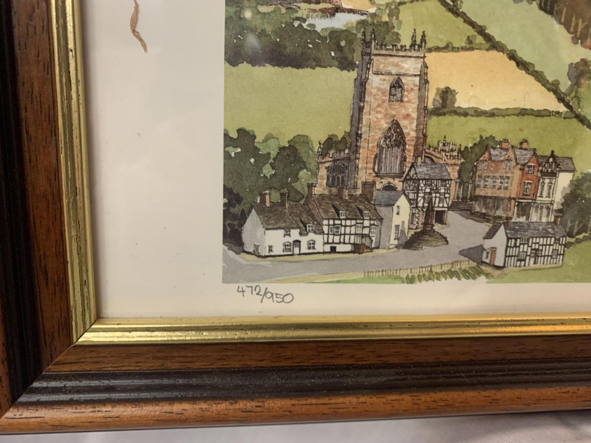 A FRAMED LIMITED EDITION 'MEMORIES OF CHESHIRE' PRINT BY MARTIN STUART MOORE (472/950) - Image 3 of 3