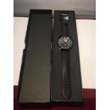 A NEW AND BOXED JUNKERS CHRONOGRAPH WRISTWATCH IN WORKING ORDER