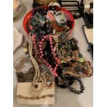 A LARGE QUANTITY OF COSTUME JEWELLERY