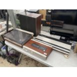 VARIOUS BANG AND OLUFSEN HIFI ITEMS- A BEOGRAM 3000 RECORD PLAYER (DAMAGE TO LID) A BEOMASTER