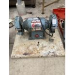 A CLARKE METAL WORK 6" BENCH GRINDER