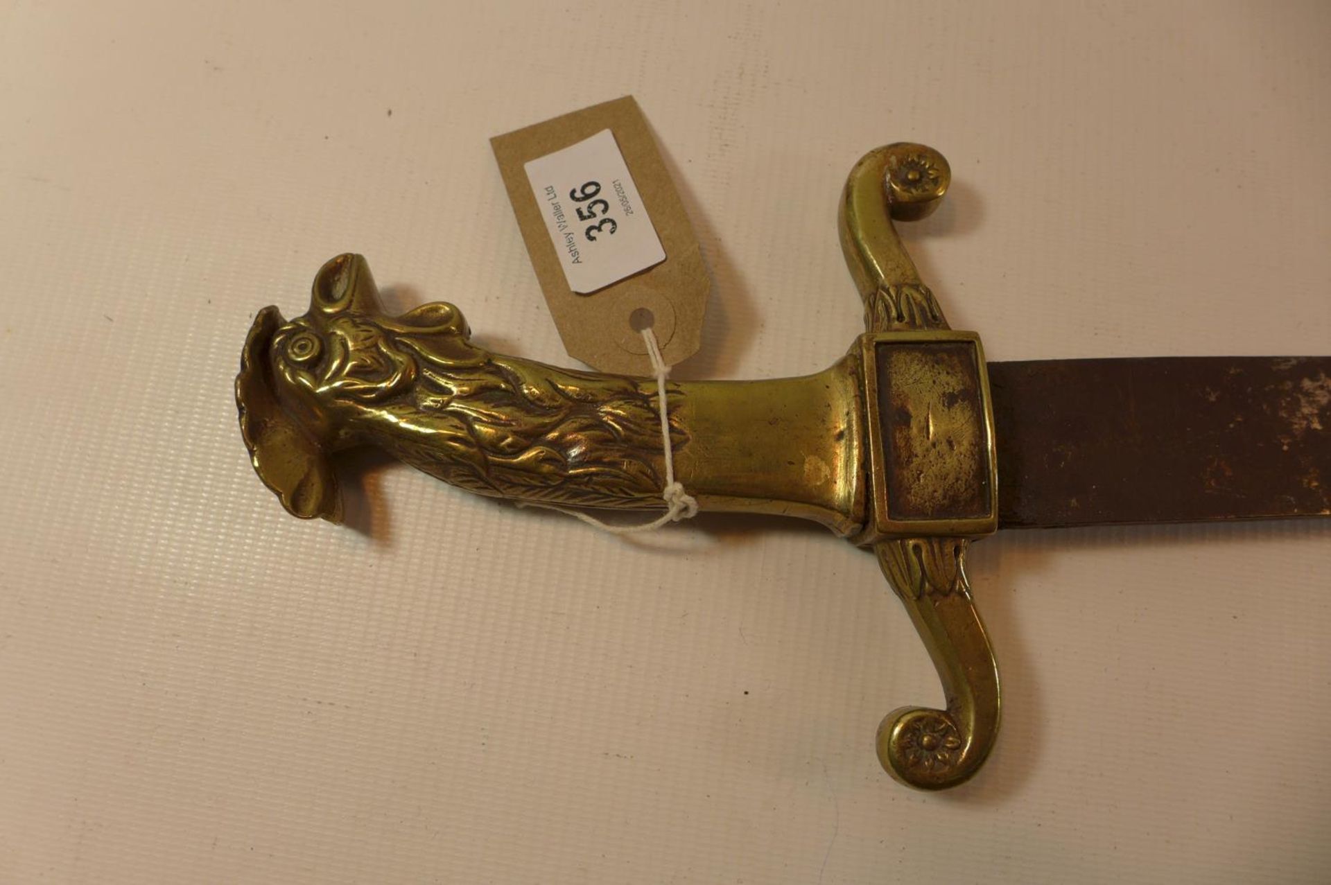 AN EARLY 19TH CENTURY FRENCH OLD GUARD PIONEERS SWORD, 59CM BLADE - Image 3 of 4