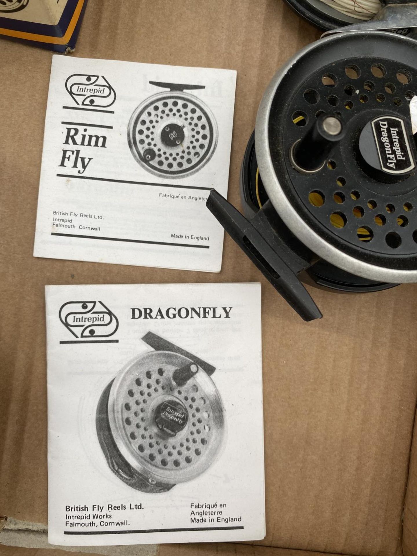 TWO DRAGONFLY FLY FISHING REELS, A REGULAR RIMFLY REEL AND A KINGSIZE RIMFLY REEL AND SPARE SPOOL - Image 5 of 5