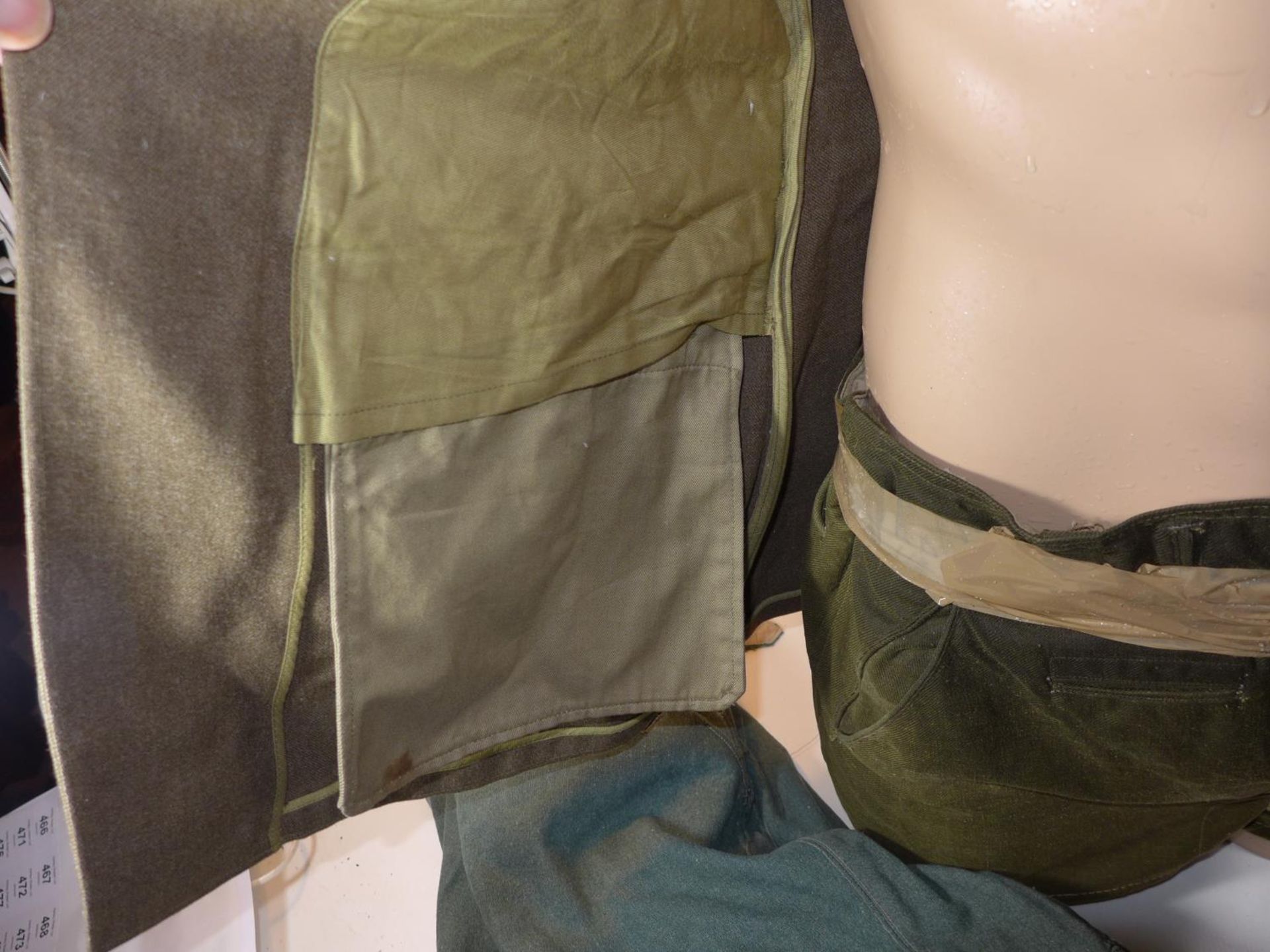 A MID 20TH CENTURY U.S ARMY JACKET , FURTHER JACKET AND A PAIR OF GERMAN ARMY TROUSERS {3} - Image 3 of 5