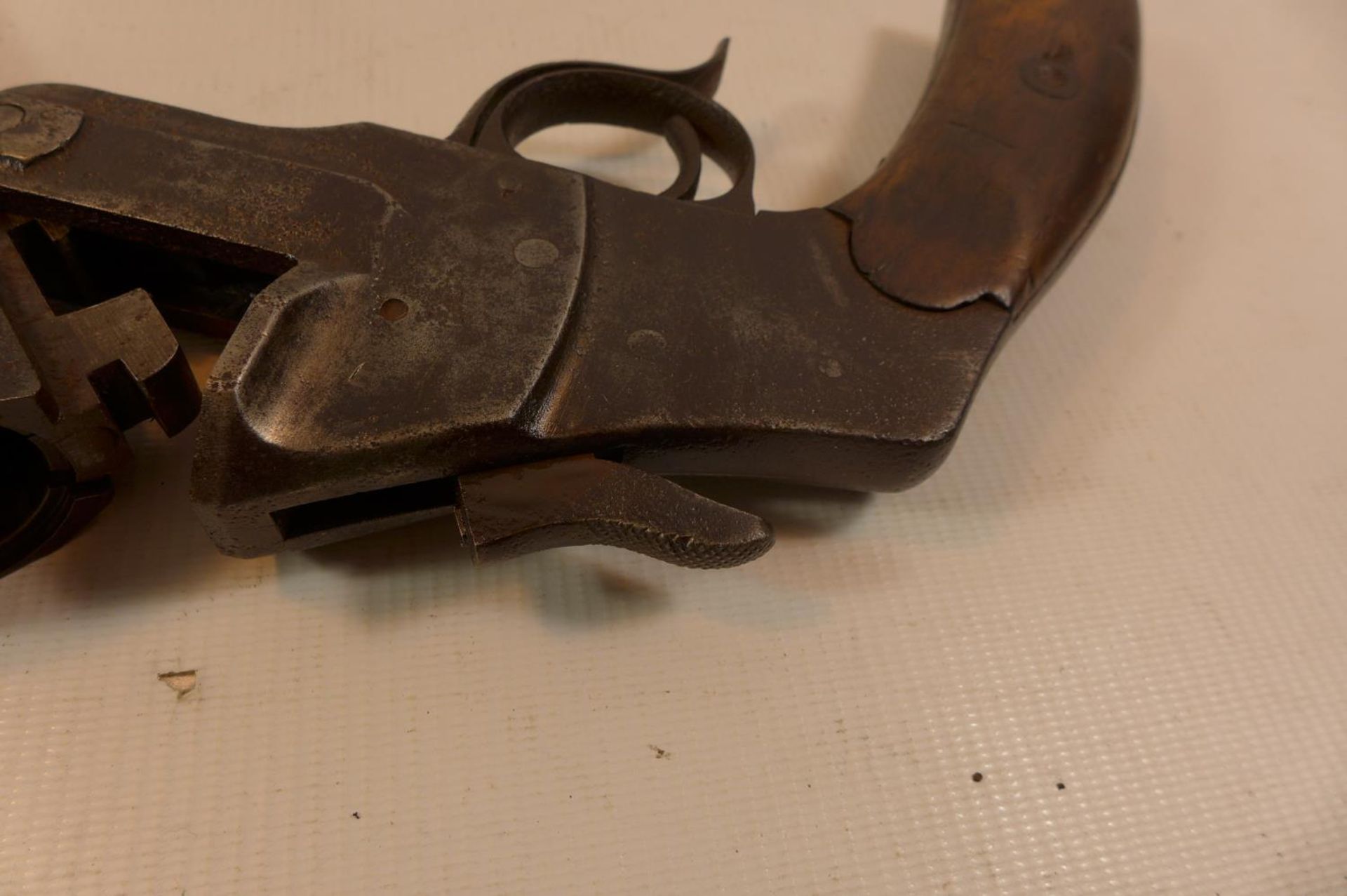 A DEACTIVATED WORLD WAR II NAZI GERMANY HEBEL 27M FLARE PISTOL, 9" BARREL - Image 5 of 5