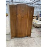 AN OAK LEBUS WARDROBE