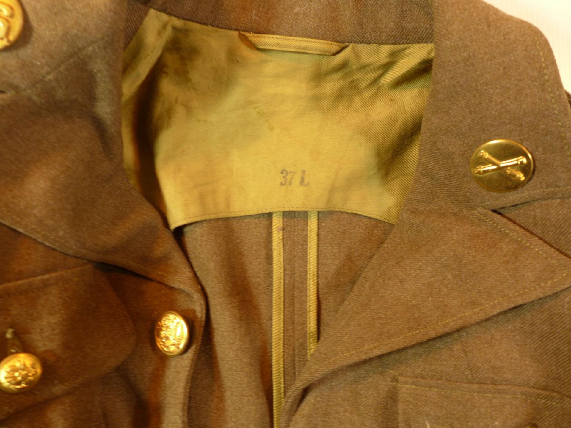 A MID 20TH CENTURY U.S ARMY JACKET , FURTHER JACKET AND A PAIR OF GERMAN ARMY TROUSERS {3} - Image 5 of 5