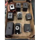 A LARGE COLLECTION OF BROWNIE CAMERAS